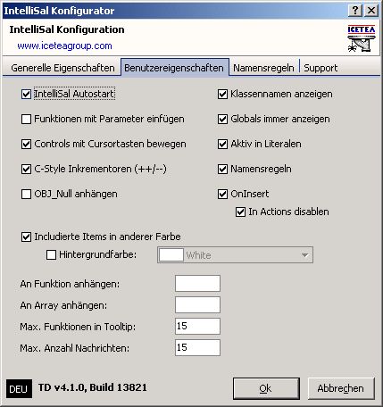 Benutzereigenschaften