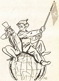 Kapitalist: 'Donnerwtter -- 11 Jahre, und
    der Bengel wchst erst noch...' Karikatur
    aus der 'Prawda', 1928