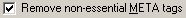 Remove non-essential META tags